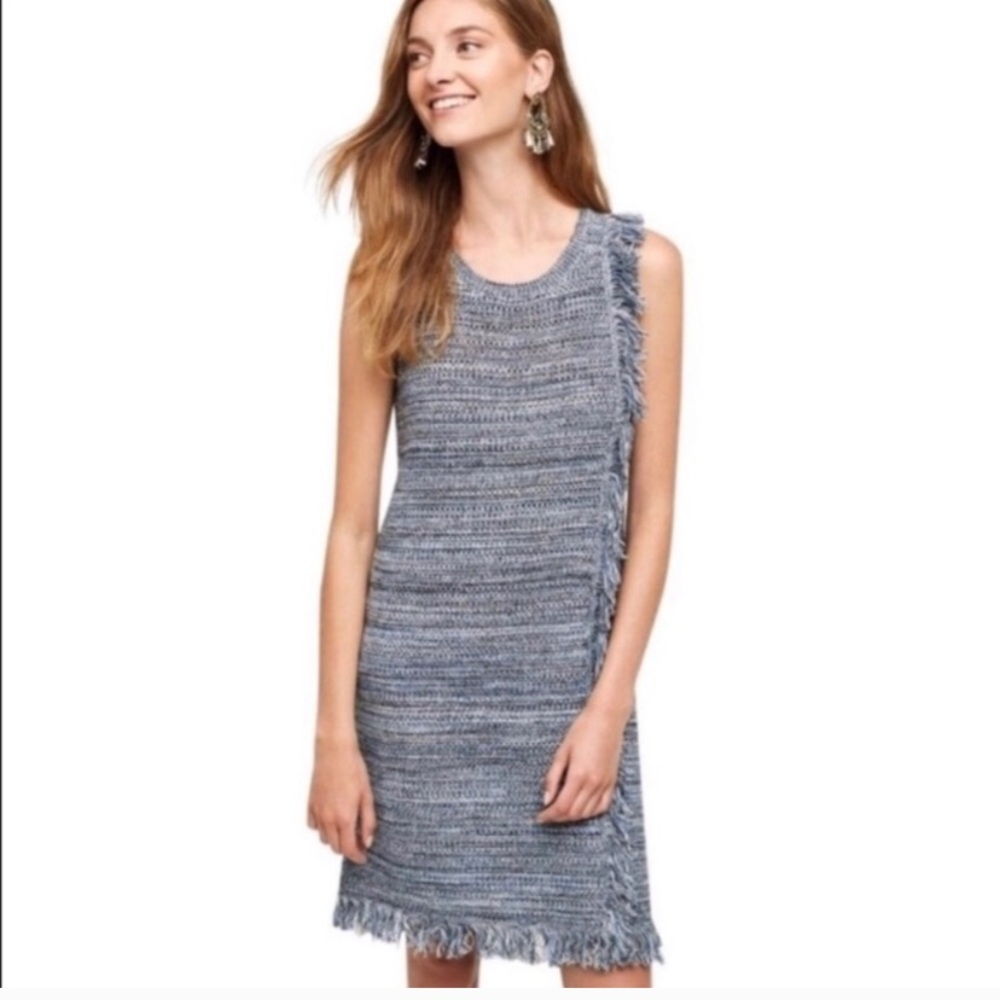 Holding Horses Knit Fringe Sweater Dress